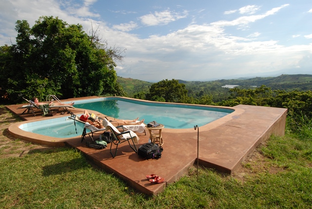 Ndali Lodge -Swimming pool area