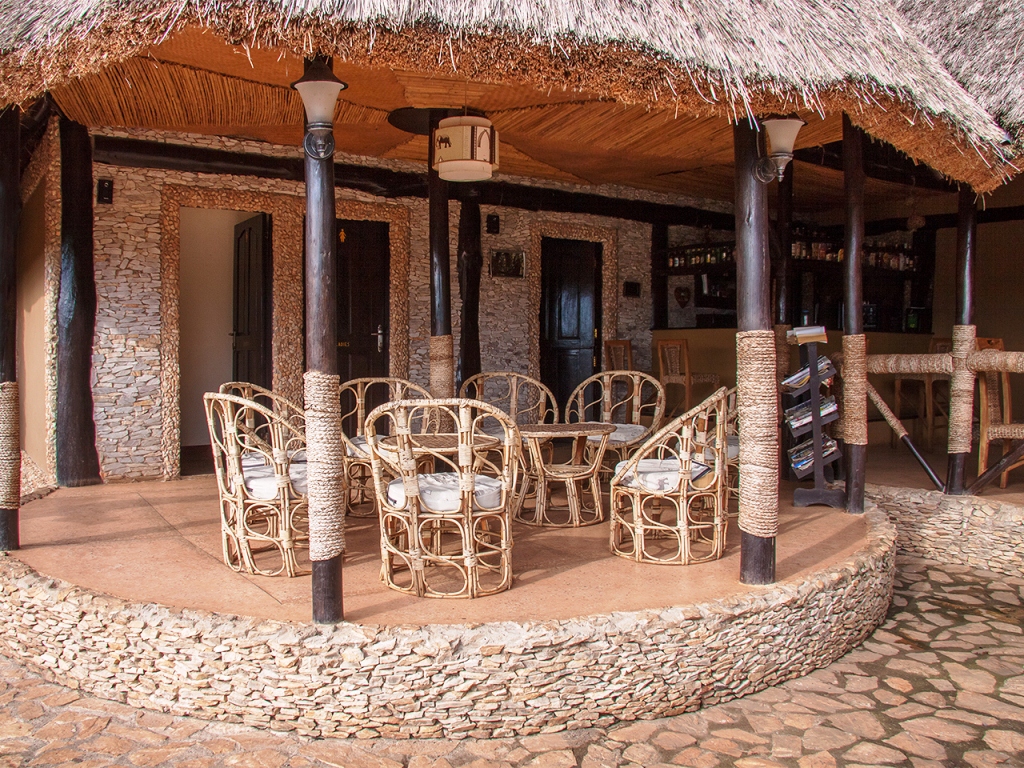 Chimps' Nest restaurant and bar section. Credit: Uganda Tourism Center