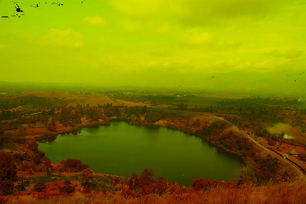 A view crater lake near Kibale Forest National Park. Credit: Great Adventure Safaris