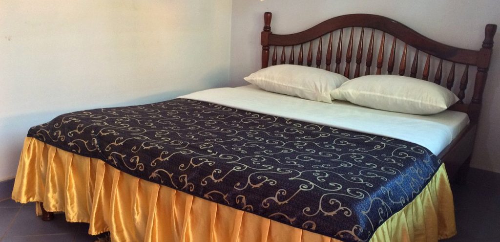 Double bed at Westend Motel, Fort Portal